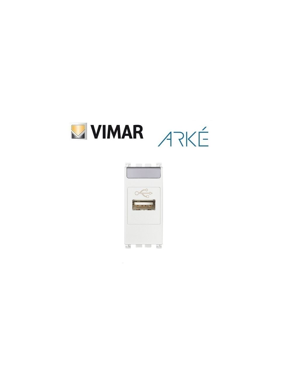 PRESA STANDARD USB VIMAR ARKE 19345.B BIANCO.