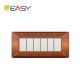 PLACCA 6P LEGNO CHIARO EASY COMPATIBILE MATIX ECSE9806LC