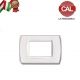 PLACCA 3P BIANCO INTERNO BIANCO COMPATIBILE LIVING LIGHT